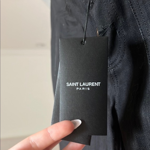 NWT absolutely gorgeous Saint Laurent Women's Dark Straight Leg Jeans - Picture 2 of 13